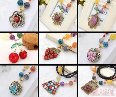 民族风情与手工艺术的碰撞 匡袋秋季新款彩贝毛衣链引领饰品新风尚