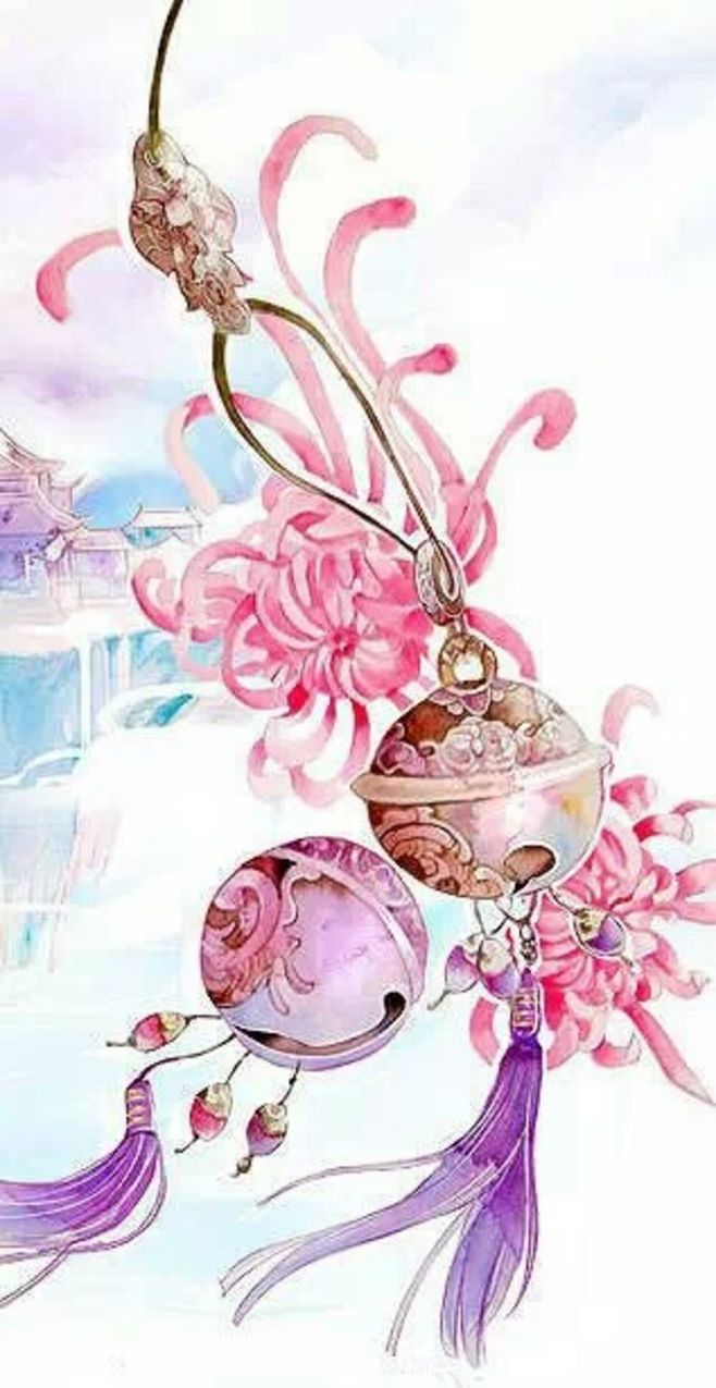 粉铃摇彼岸 一簪古风醉华年